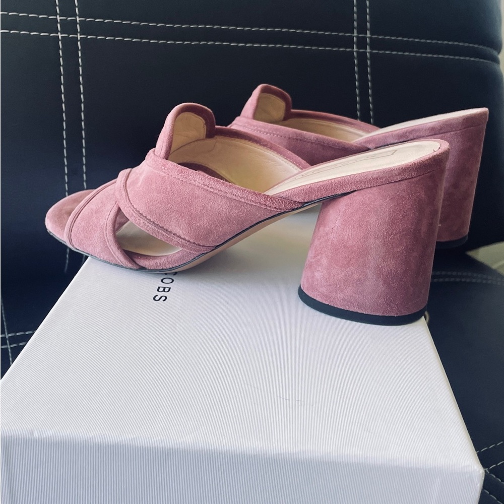 Marc Jacobs Aurora Suede Dusty Pink sandals size 7 (37) - Picture 5 of 12